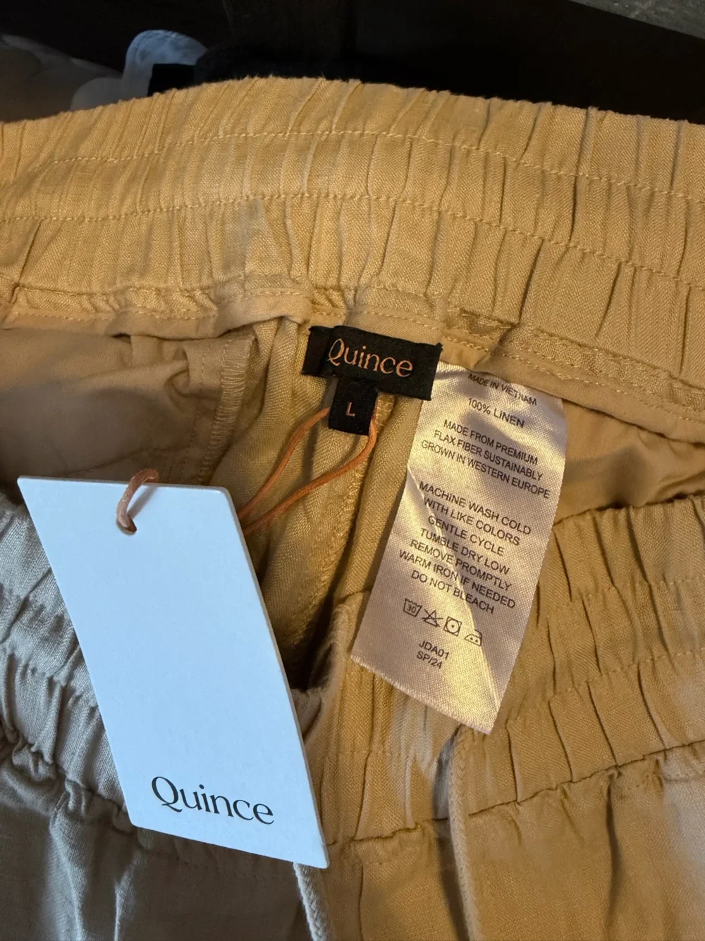 Quince 100% European Linen Wide Leg Pants